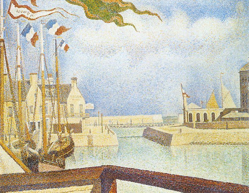 Georges Seurat Port en Bessin, Sunday china oil painting image